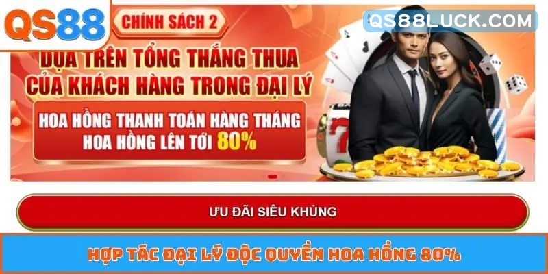 Hợp tác đại lý độc quyền hoa hồng 80%